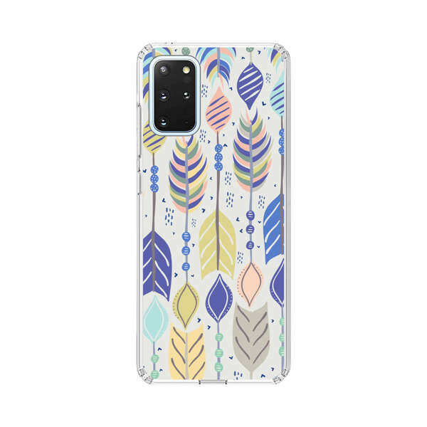 Colorful Feathers Pattern Pastel Samsung Galaxy S20 Plus (5G) Case