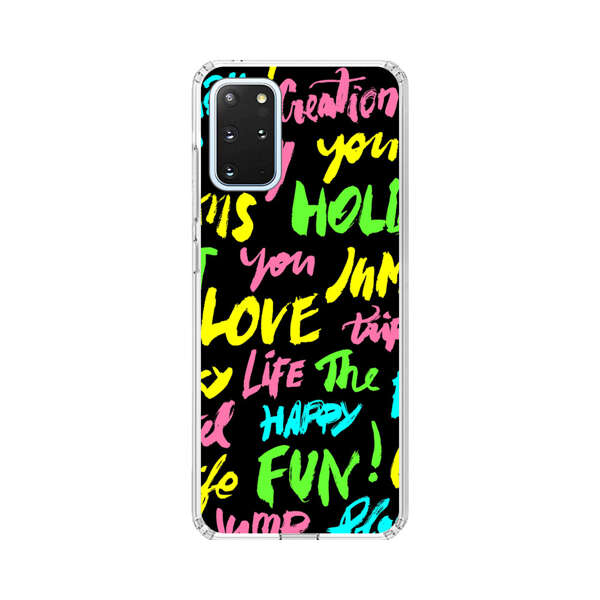 Colorful Positive Motivational Words Pattern Samsung Galaxy S20 Plus (5G) Case