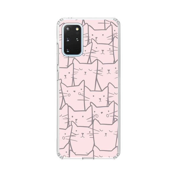 Cute Hand Drawn Cat Pattern Samsung Galaxy S20 Plus (5G) Case