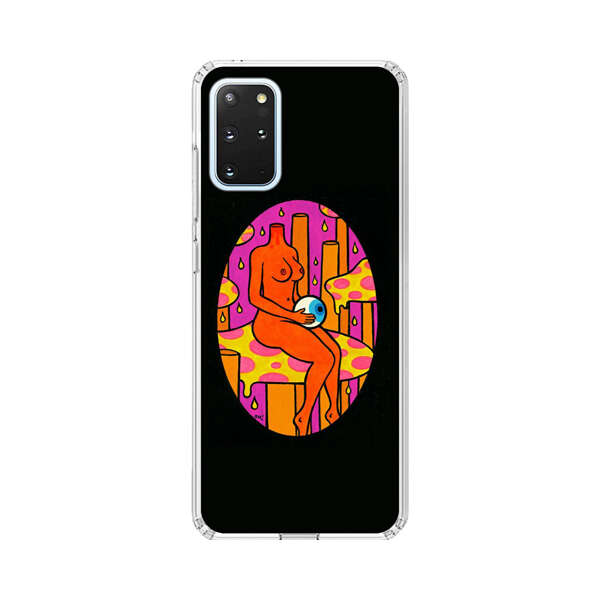 Faceless Nude Figure Holding Sphere Abstract Art Samsung Galaxy S20 Plus (5G) Case