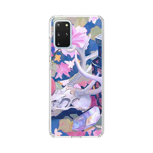 Floral Ornate Vases with Antlers Skull and Crystal Samsung Galaxy S20 Plus (5G) Case