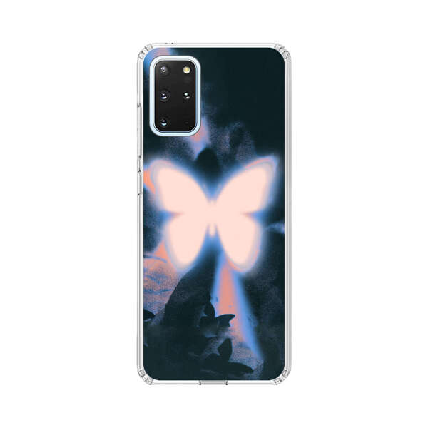 Glowing White Butterfly Samsung Galaxy S20 Plus (5G) Case