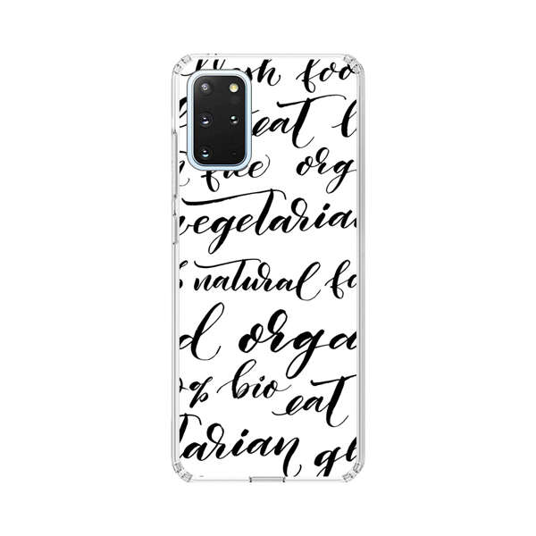 Healthy Food Lifestyle Calligraphy Pattern Samsung Galaxy S20 Plus (5G) Case