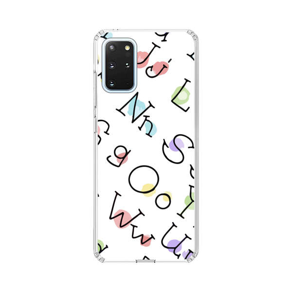 Playful Alphabet Pattern with Colorful Letters Samsung Galaxy S20 Plus (5G) Case