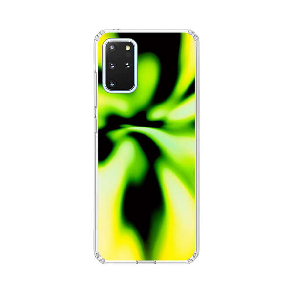 Vibrant Abstract Green and Yellow Swirl Samsung Galaxy S20 Plus (5G) Case