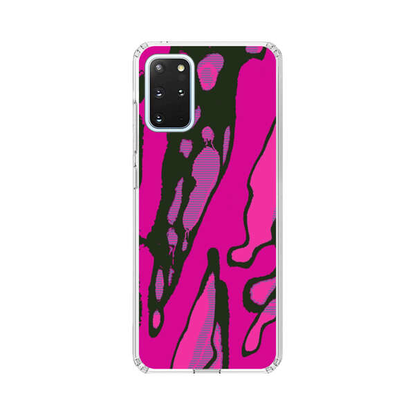 Vibrant Abstract Magenta Black Pattern Samsung Galaxy S20 Plus (5G) Case