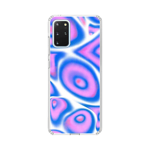 Vibrant Abstract Pink and Blue Swirl Pattern Samsung Galaxy S20 Plus (5G) Case