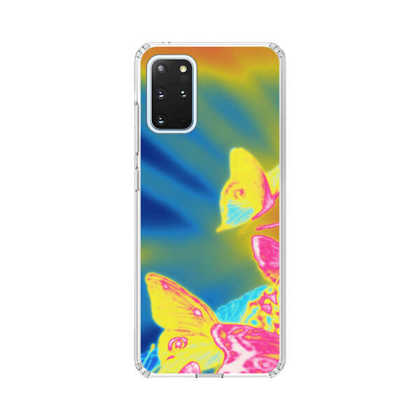 Vibrant Colorful Neon Butterflies Abstract Samsung Galaxy S20 Plus (5G) Case
