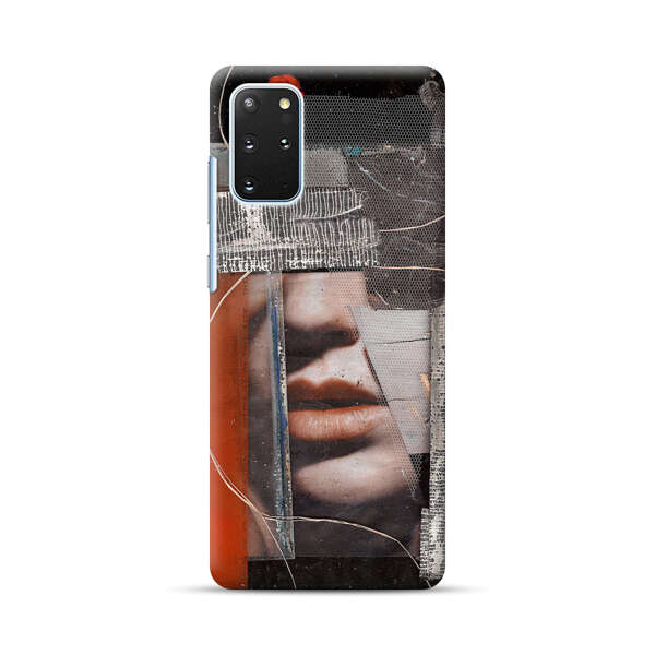 Abstract Collage Close Up Face Samsung Galaxy S20 Plus (5G) Hard Case