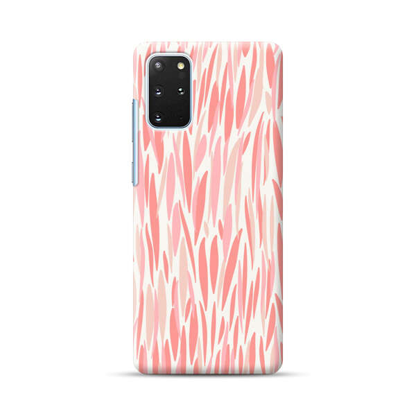 Abstract Coral Wavy Lines Pattern Samsung Galaxy S20 Plus (5G) Hard Case