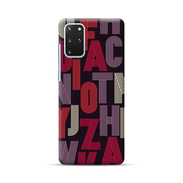 Abstract Letters Pattern Samsung Galaxy S20 Plus (5G) Hard Case