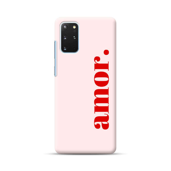 Amor Love Bold Red Text Samsung Galaxy S20 Plus (5G) Hard Case