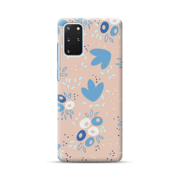 Blue Floral Pattern Samsung Galaxy S20 Plus (5G) Hard Case