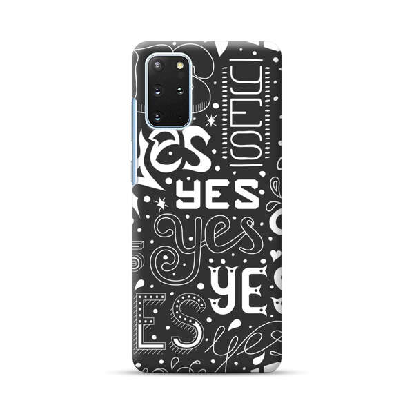 Bold Playful Typography Yes Pattern Samsung Galaxy S20 Plus (5G) Hard Case
