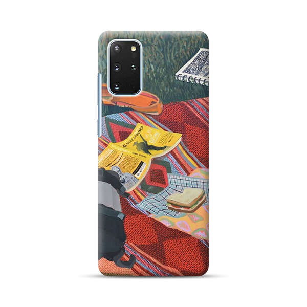 Charming Picnic Scene with Blanket and Food Samsung Galaxy S20 Plus (5G) Hard Case