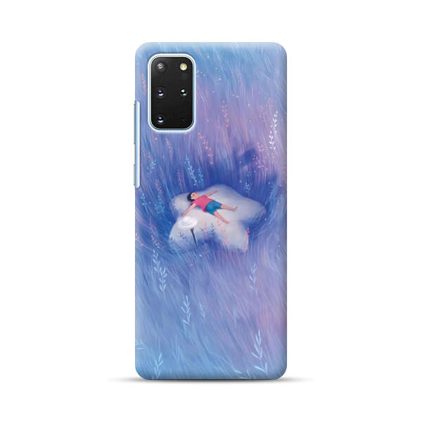 Child Relaxing in Dreamy Field Samsung Galaxy S20 Plus (5G) Hard Case