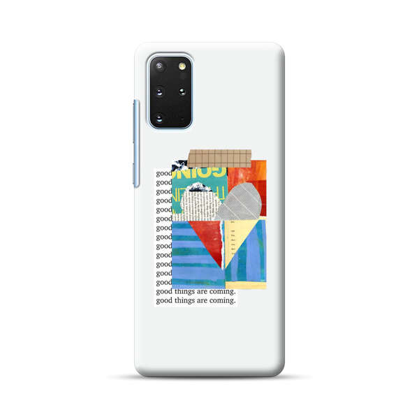 Colorful Abstract Collage with Geometric Shapes Samsung Galaxy S20 Plus (5G) Hard Case