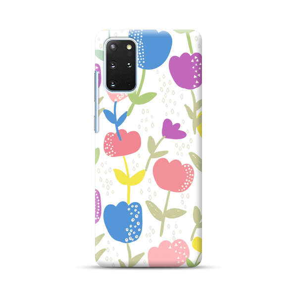 Colorful Tulip Floral Pattern Samsung Galaxy S20 Plus (5G) Hard Case