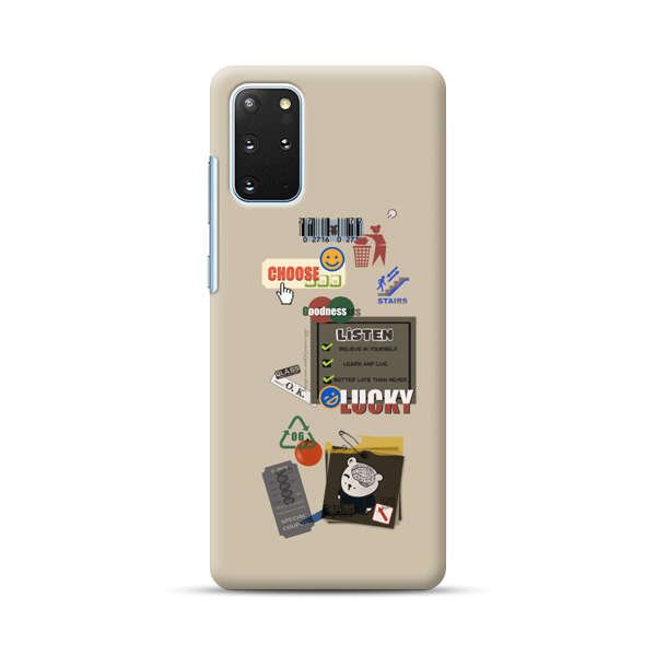 Creative Collage of Motivational Elements Samsung Galaxy S20 Plus (5G) Hard Case