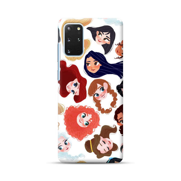 Diverse Animated Girl Faces Samsung Galaxy S20 Plus (5G) Hard Case