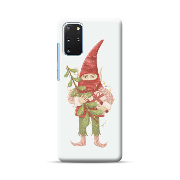 Holiday Gnome with Mistletoe and Gift Samsung Galaxy S20 Plus (5G) Hard Case