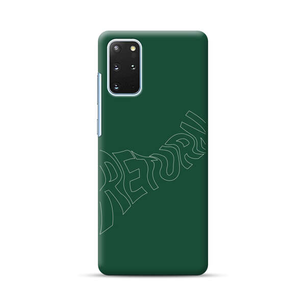 Minimalist Green Wavy Return Text Samsung Galaxy S20 Plus (5G) Hard Case
