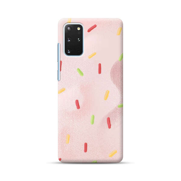 Pastel Pink Sprinkles Pattern Samsung Galaxy S20 Plus (5G) Hard Case