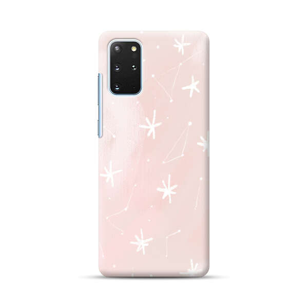 Pink Stars and Constellation Pattern Samsung Galaxy S20 Plus (5G) Hard Case