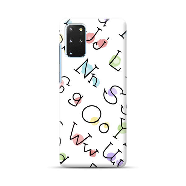 Playful Alphabet Pattern with Colorful Letters Samsung Galaxy S20 Plus (5G) Hard Case