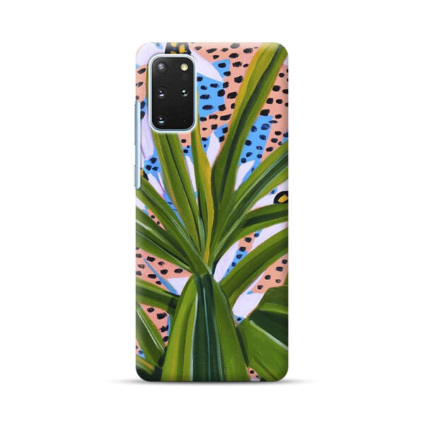 Tropical Leaves Abstract Pattern Samsung Galaxy S20 Plus (5G) Hard Case