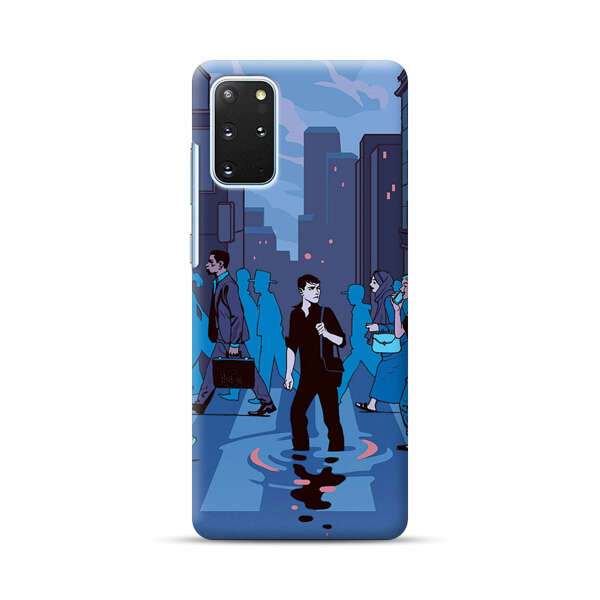 Urban Lonely Person Crosswalk Samsung Galaxy S20 Plus (5G) Hard Case