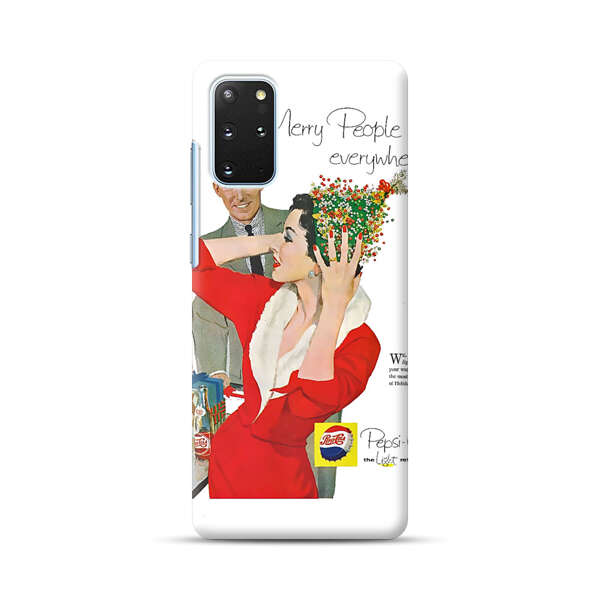 Vintage Pepsi-Cola Holiday Advertisement Samsung Galaxy S20 Plus (5G) Hard Case