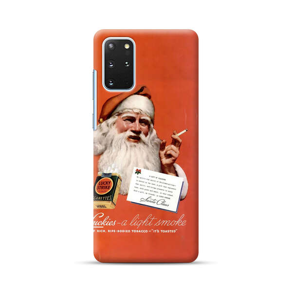 Vintage Santa Claus Smoking Lucky Strike Cigarettes Advertisement Samsung Galaxy S20 Plus (5G) Hard Case