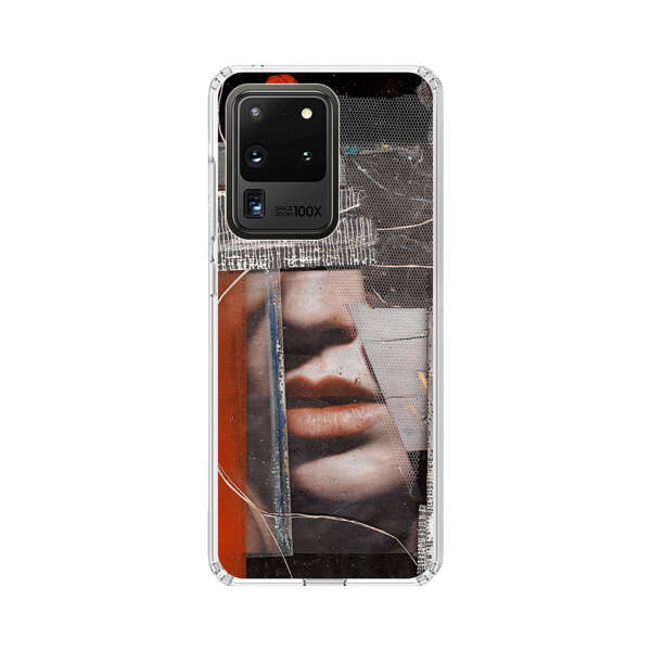 Abstract Collage Close Up Face Samsung Galaxy S20 Ultra 5G Case