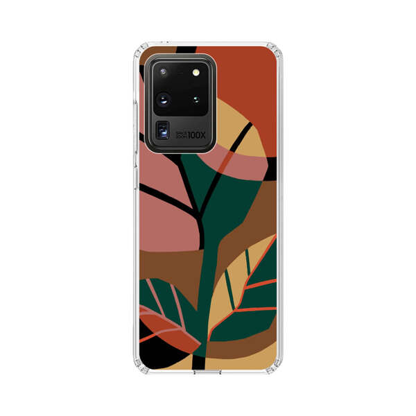 Abstract Geometric Leaves Design Samsung Galaxy S20 Ultra 5G Case