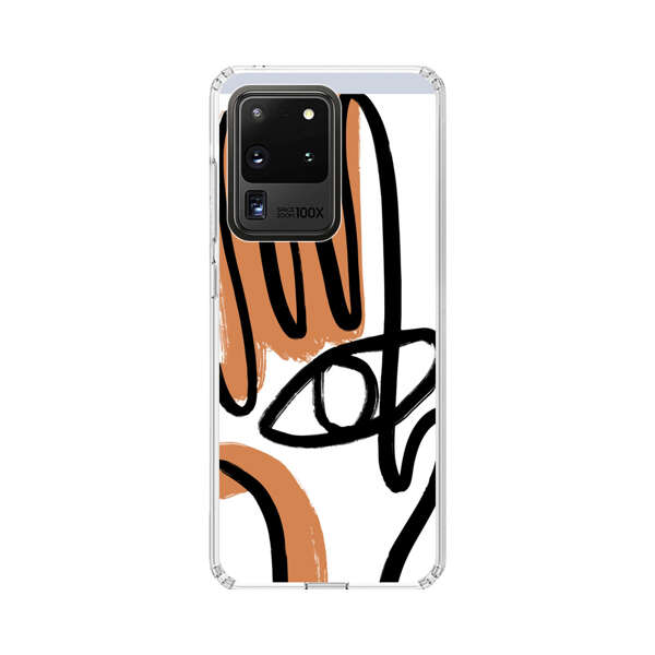 Abstract Minimalist Hand with Eye Samsung Galaxy S20 Ultra 5G Case