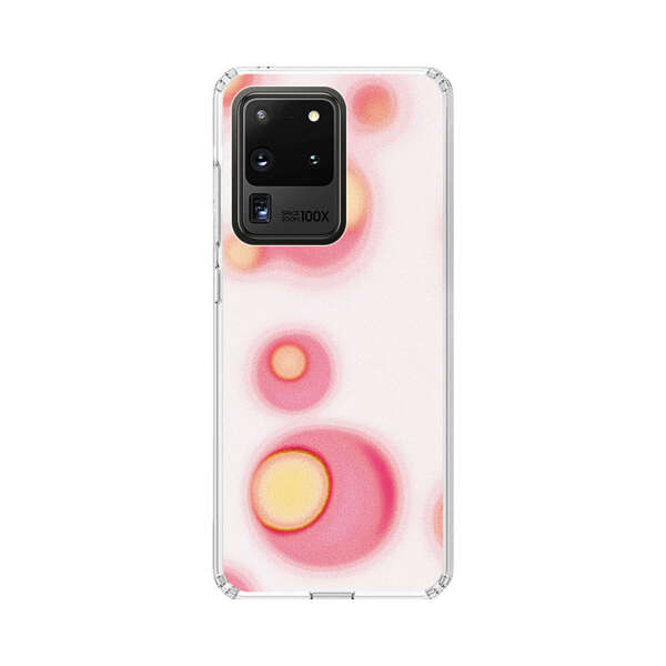 Abstract Pink and Yellow Blobs Samsung Galaxy S20 Ultra 5G Case