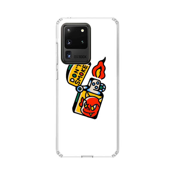 Don't Smoke Vintage Lighter with Devil Face Samsung Galaxy S20 Ultra 5G Case