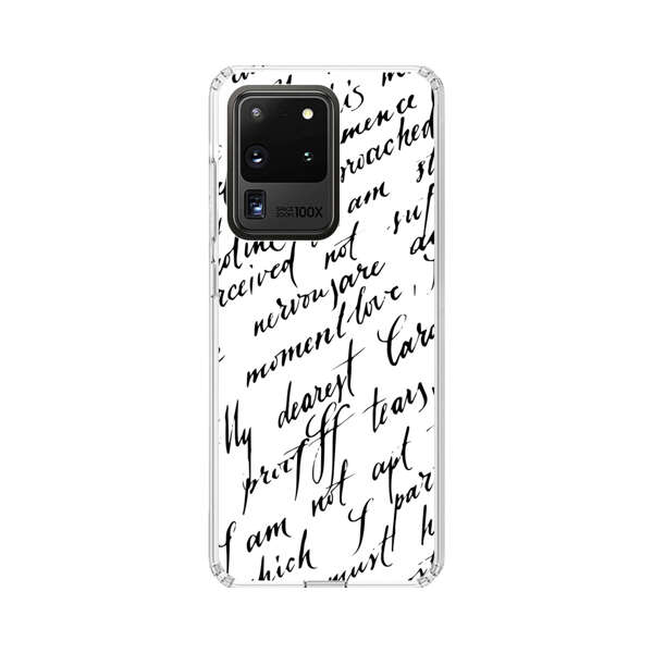 Handwritten Calligraphy Samsung Galaxy S20 Ultra 5G Case