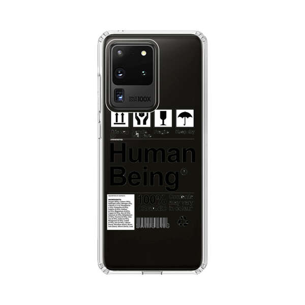 Human Being Fragile Label Design Samsung Galaxy S20 Ultra 5G Case