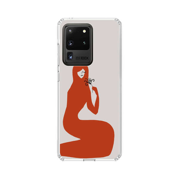 Minimalist Abstract Woman Silhouette Samsung Galaxy S20 Ultra 5G Case