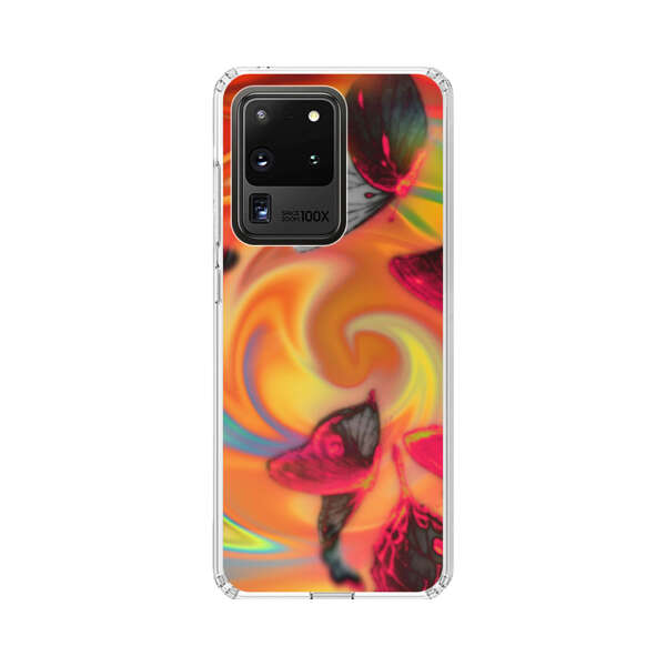 Psychedelic Butterflies Swirl Samsung Galaxy S20 Ultra 5G Case