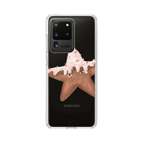 Smiling Gingerbread Star Cookie Samsung Galaxy S20 Ultra 5G Case
