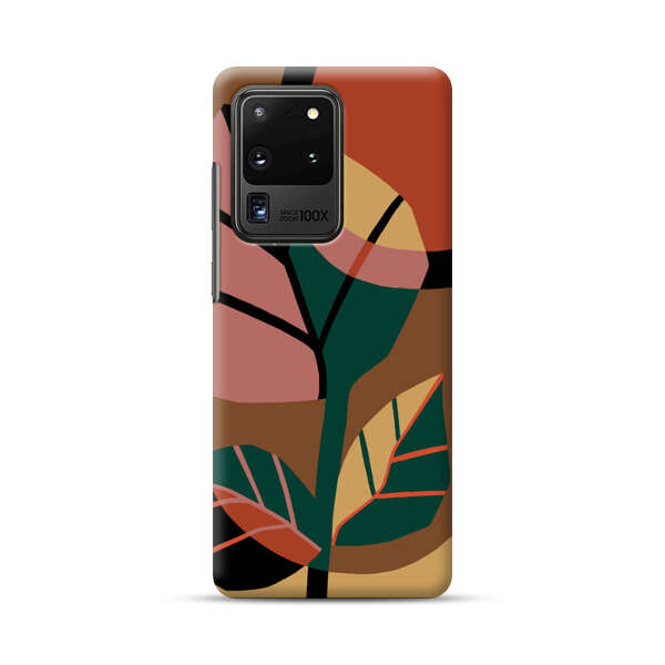 Abstract Geometric Leaves Design Samsung Galaxy S20 Ultra 5G Hard Case