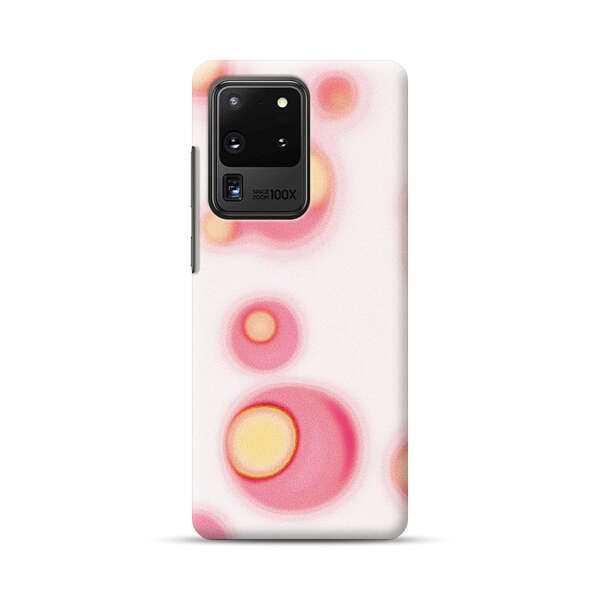 Abstract Pink and Yellow Blobs Samsung Galaxy S20 Ultra 5G Hard Case