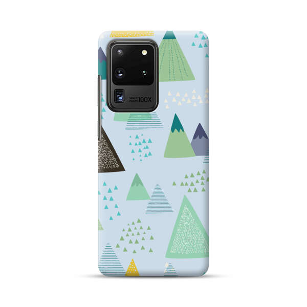 Colorful Abstract Mountain Pattern Samsung Galaxy S20 Ultra 5G Hard Case