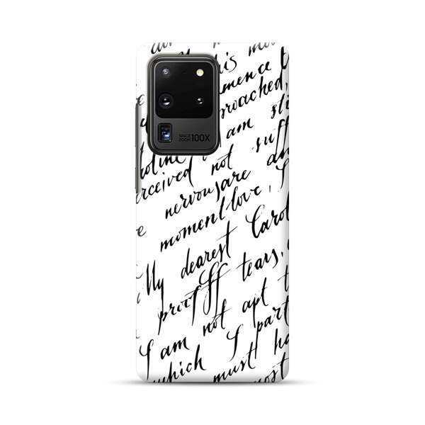 Handwritten Calligraphy Samsung Galaxy S20 Ultra 5G Hard Case