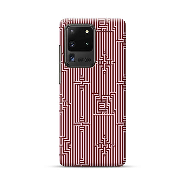 Intricate Geometric Striped Pattern Samsung Galaxy S20 Ultra 5G Hard Case