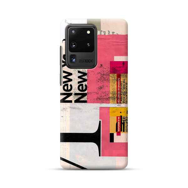 Modern Abstract Collage Artwork Samsung Galaxy S20 Ultra 5G Hard Case