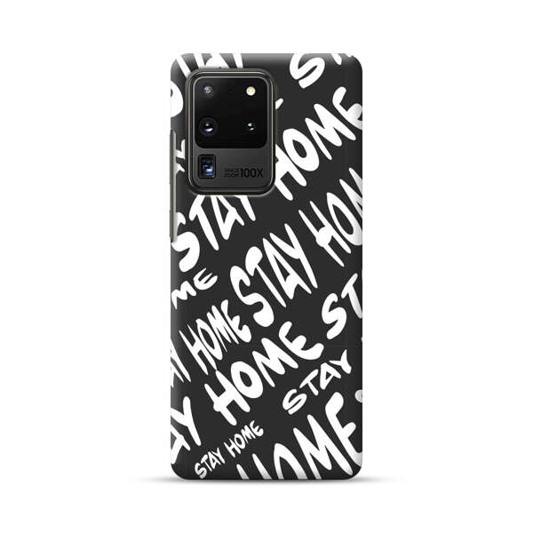 Stay Home Pattern Samsung Galaxy S20 Ultra 5G Hard Case